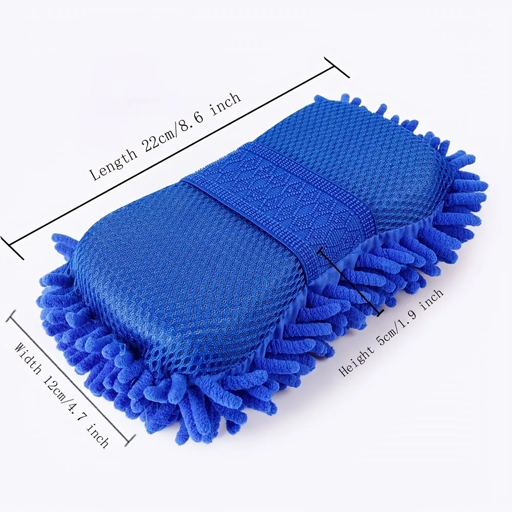 Soft Coral Velvet Car Wash Sponge Gentle  Efficient Exterior Cleaning