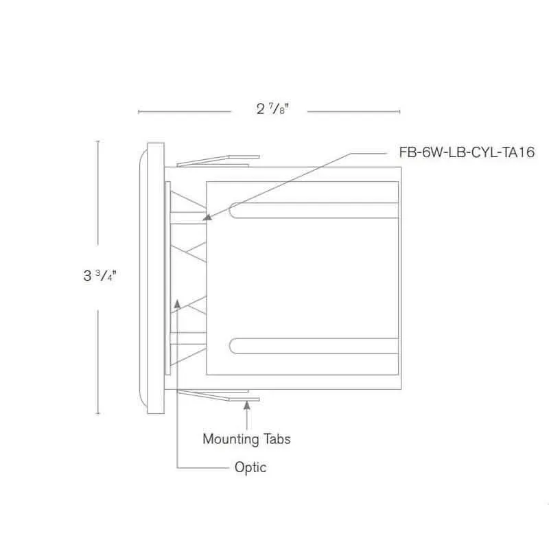 SPJ Lighting FBRC-5-PVD BRONZE-FROSTED GLASS-6W-WAF-12V-27K LED Recessed Light 12V