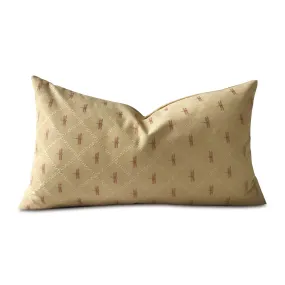 Spring Dragonfly Embroidered Lumbar Pillow Cover 15x26