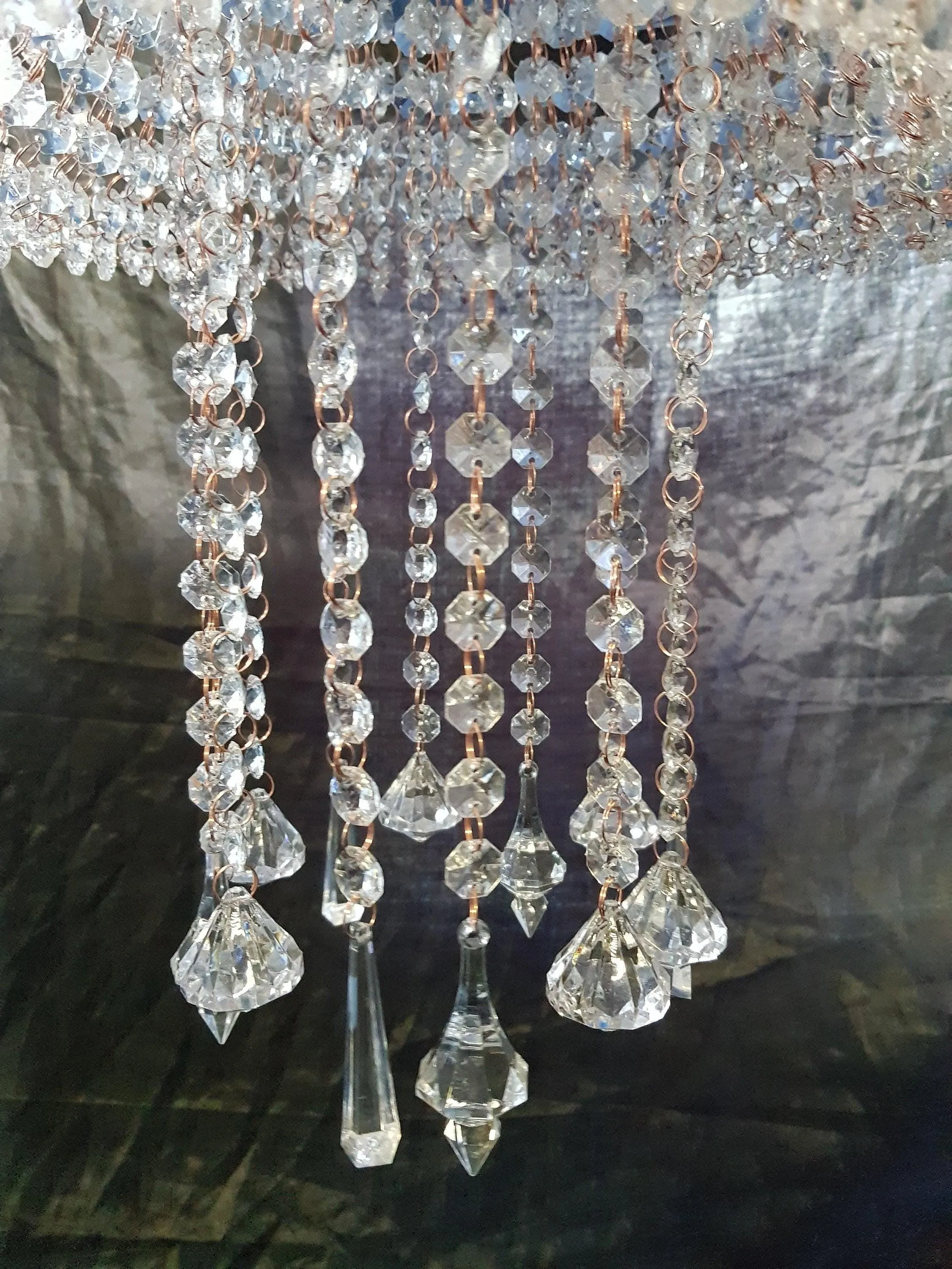 Suspended cake platform, cake Swing ,clear acrylic cake chandelier cake plate. by Crystal wedding uk