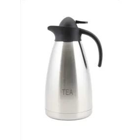 Tea Inscribed Stainless Steel Contemporary Vac. Jug 2.0