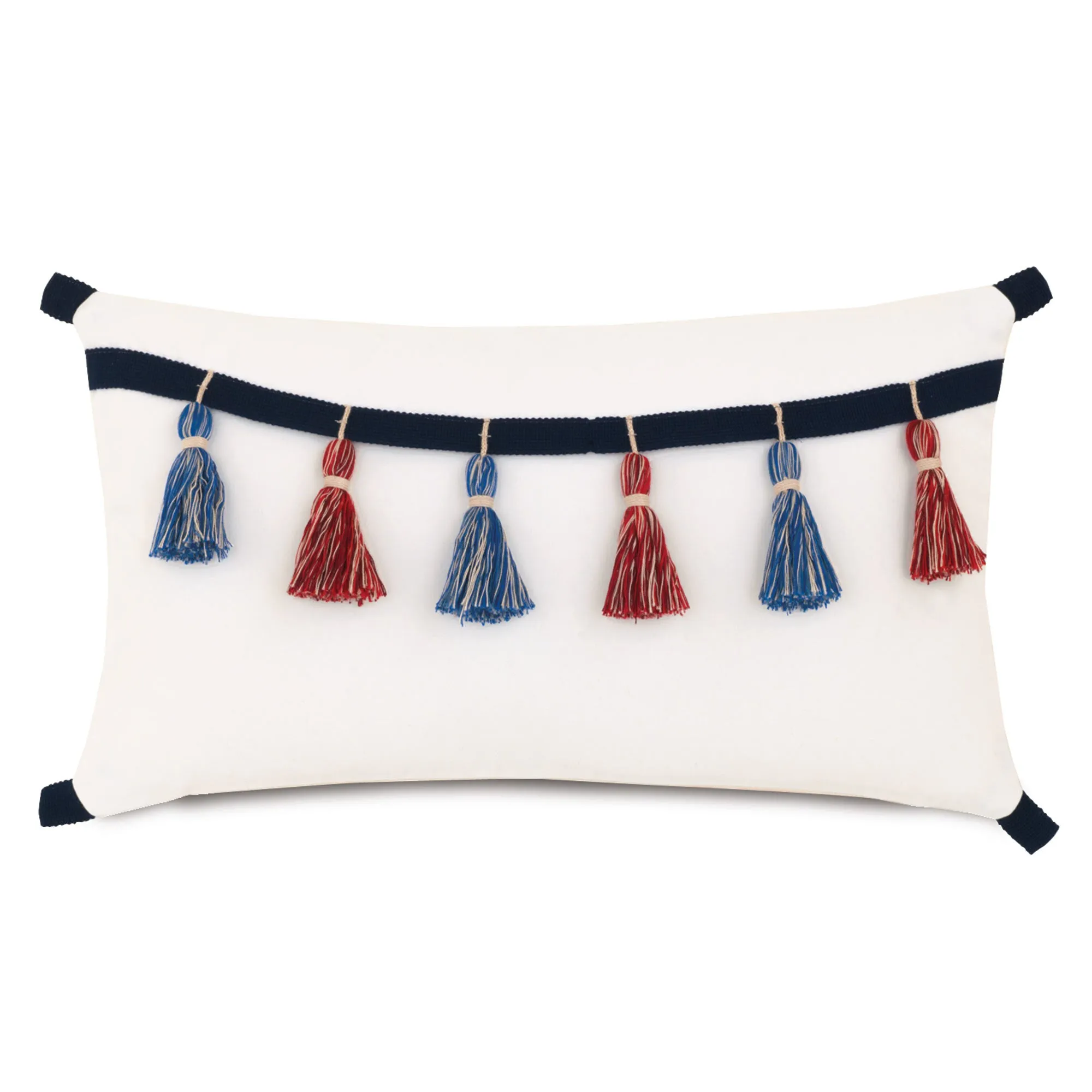 The Patriot Garland Outdoor Lumbar Pillow Cover 13x22