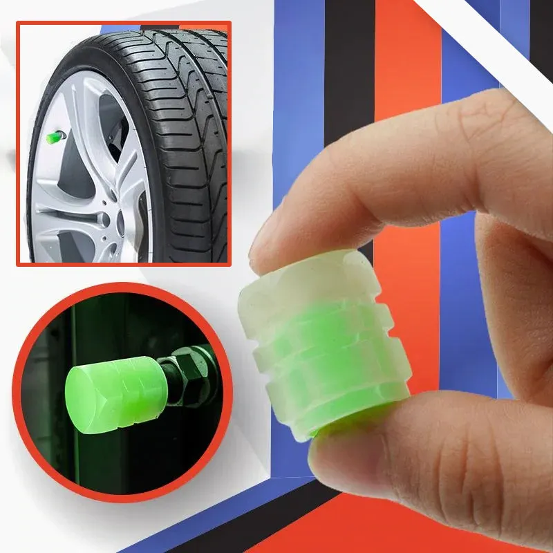 Universal Fluorescent Tire Valve Caps