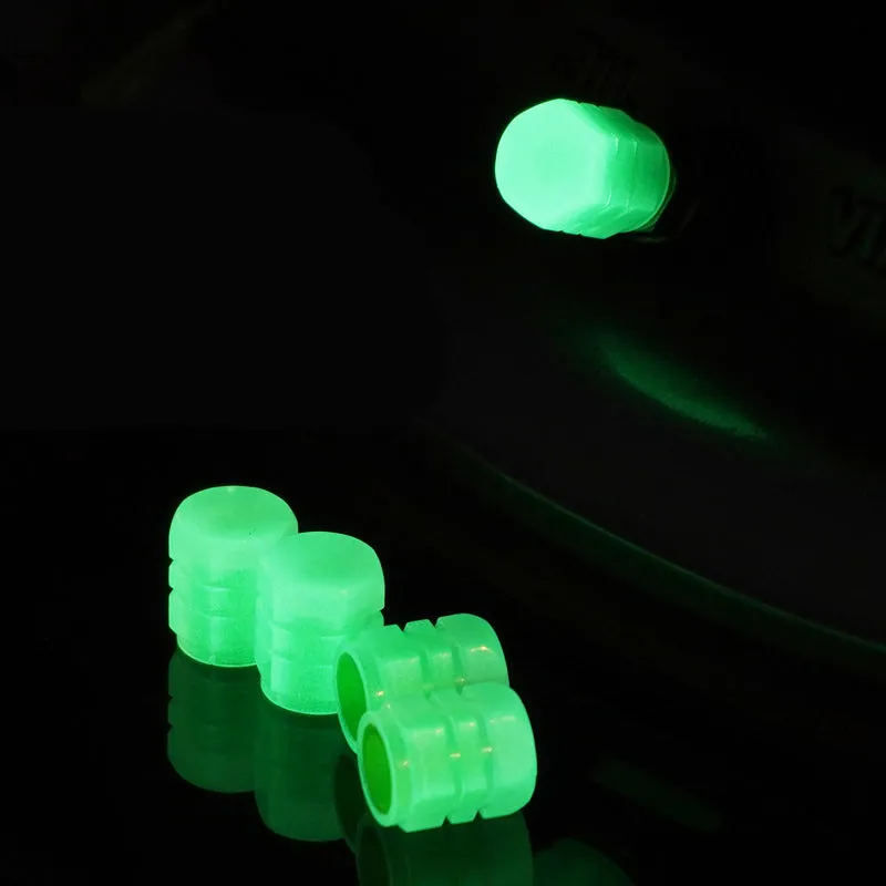 Universal Fluorescent Tire Valve Caps