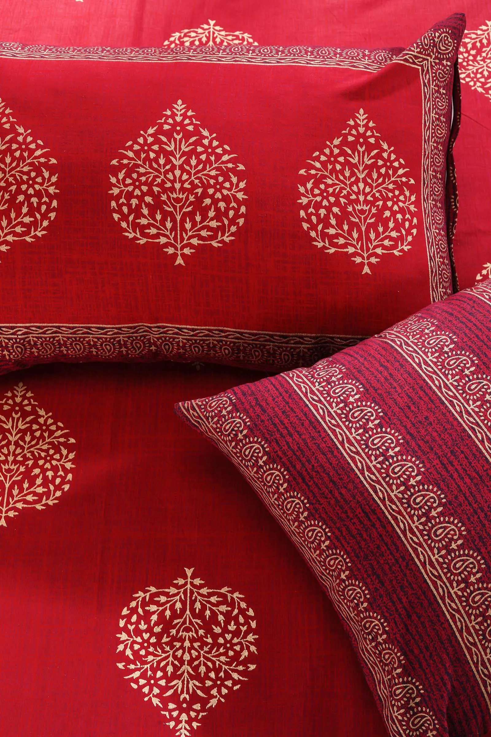 Utsav Paan Cotton Bedsheet