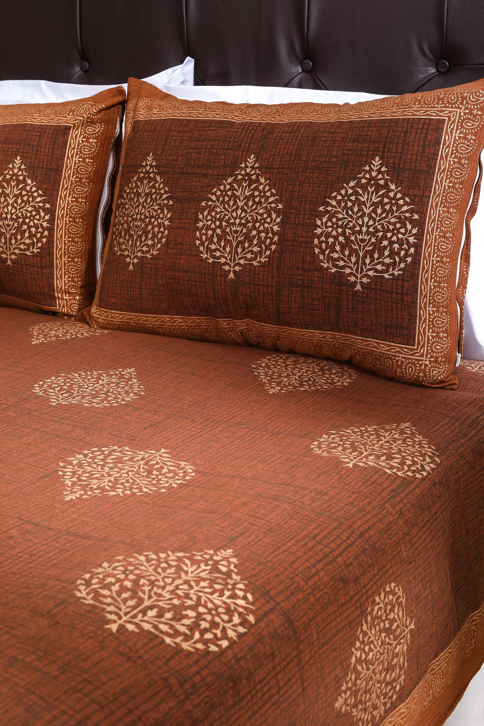 Utsav Paan Cotton Bedsheet