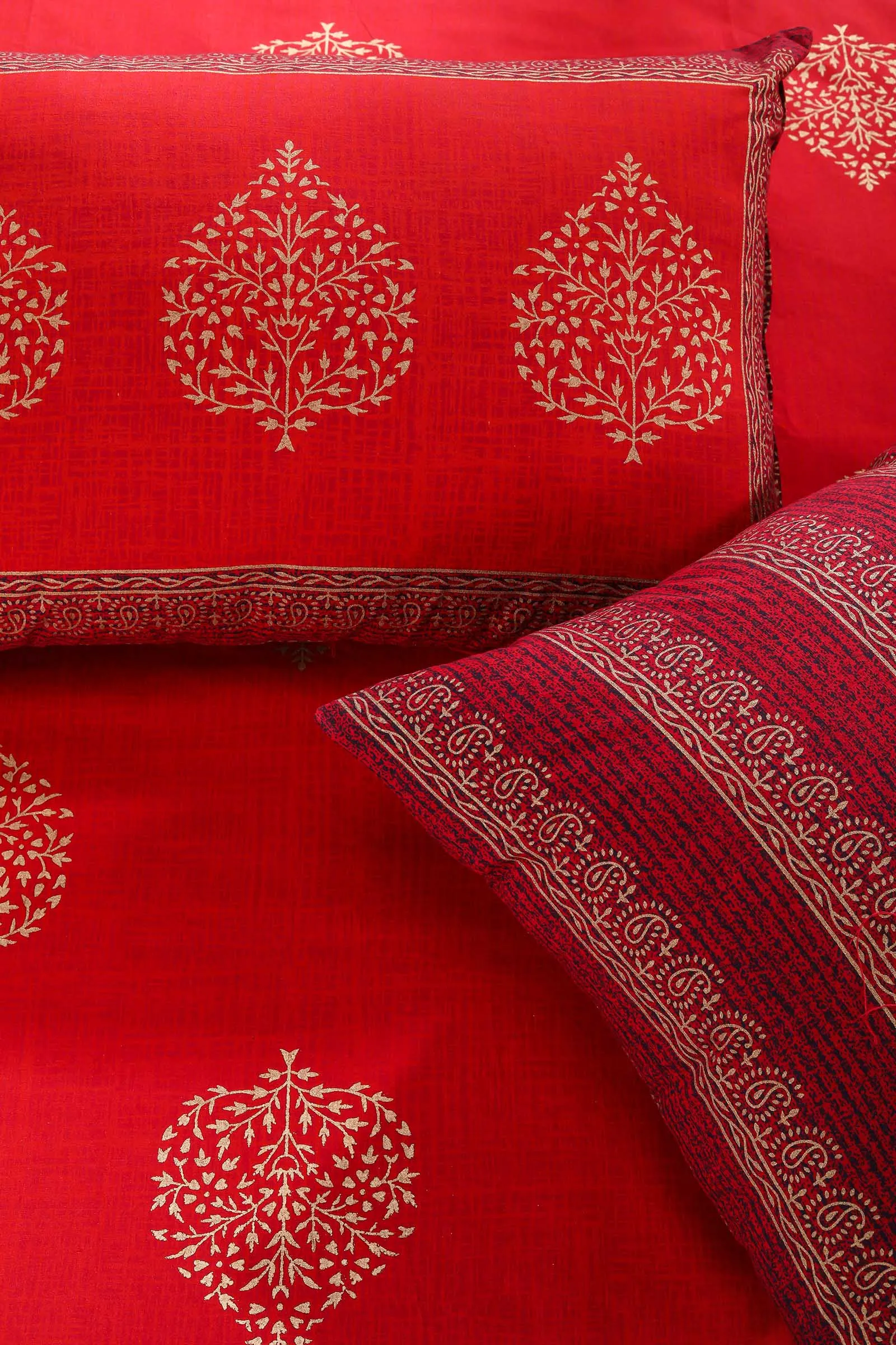 Utsav Paan Cotton Bedsheet