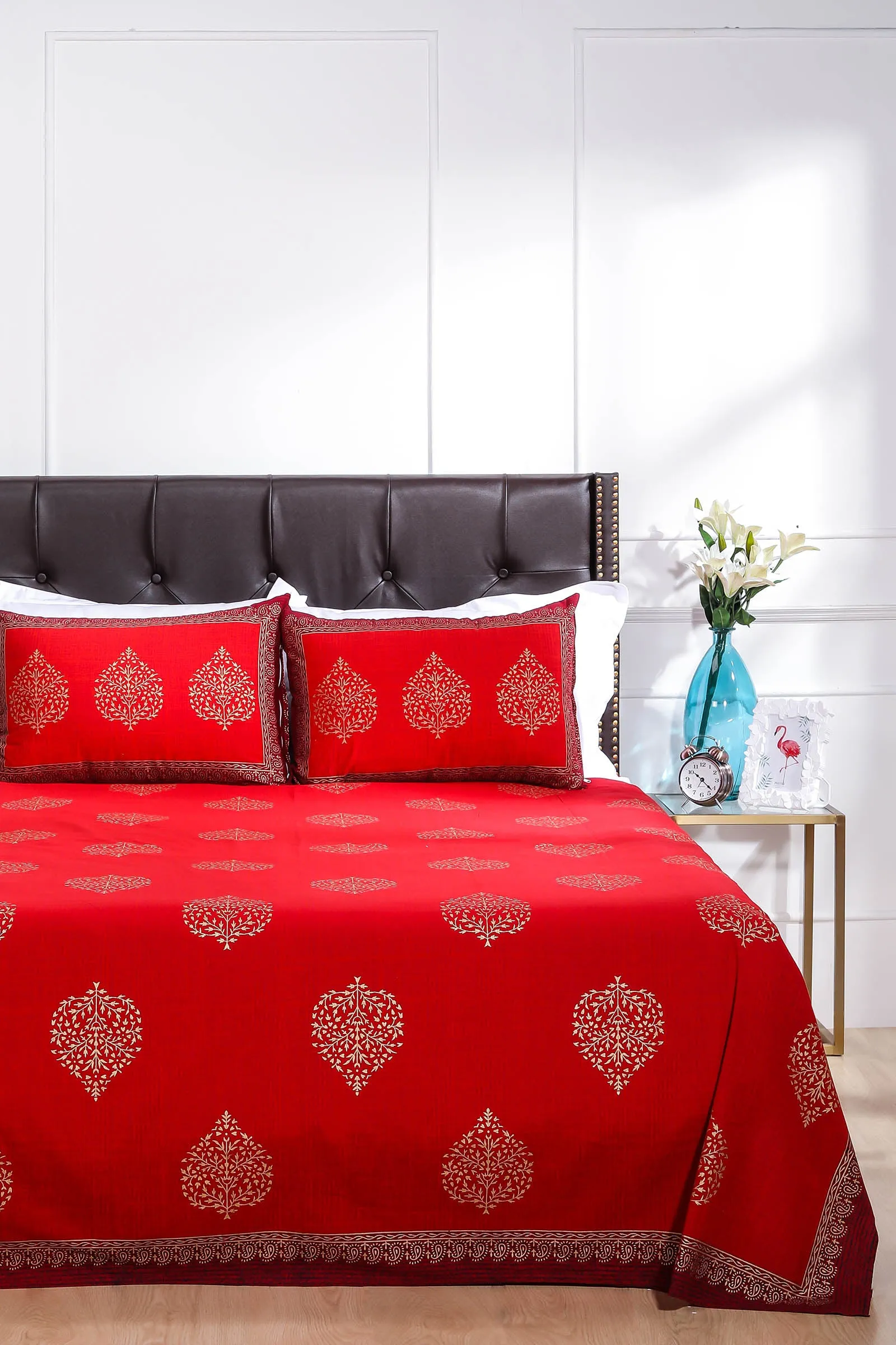 Utsav Paan Cotton Bedsheet