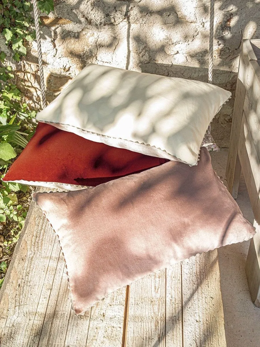 Velin Ivory Pillow Cover by Alexandre Turpault