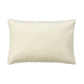 Velin Ivory Pillow Cover by Alexandre Turpault