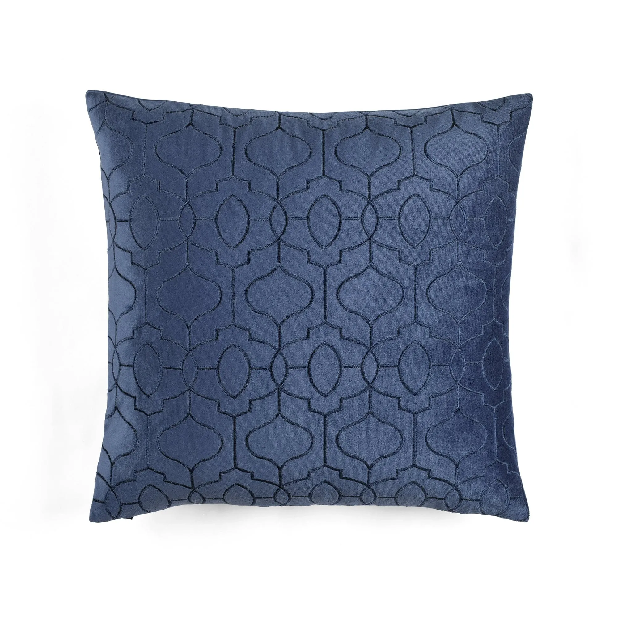 Velvet Geo Decorative Throw Pillow Cover