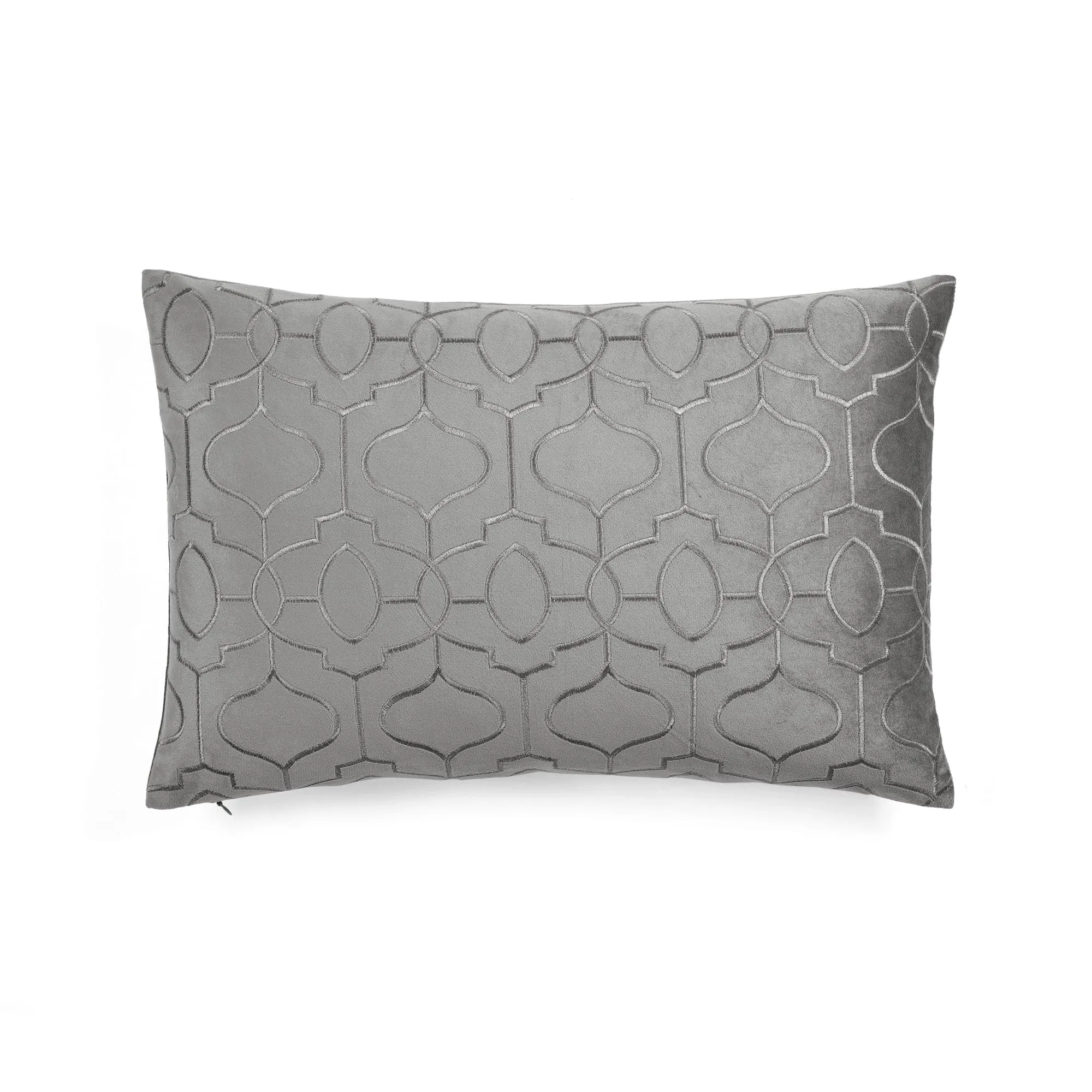 Velvet Geo Decorative Throw Pillow Cover