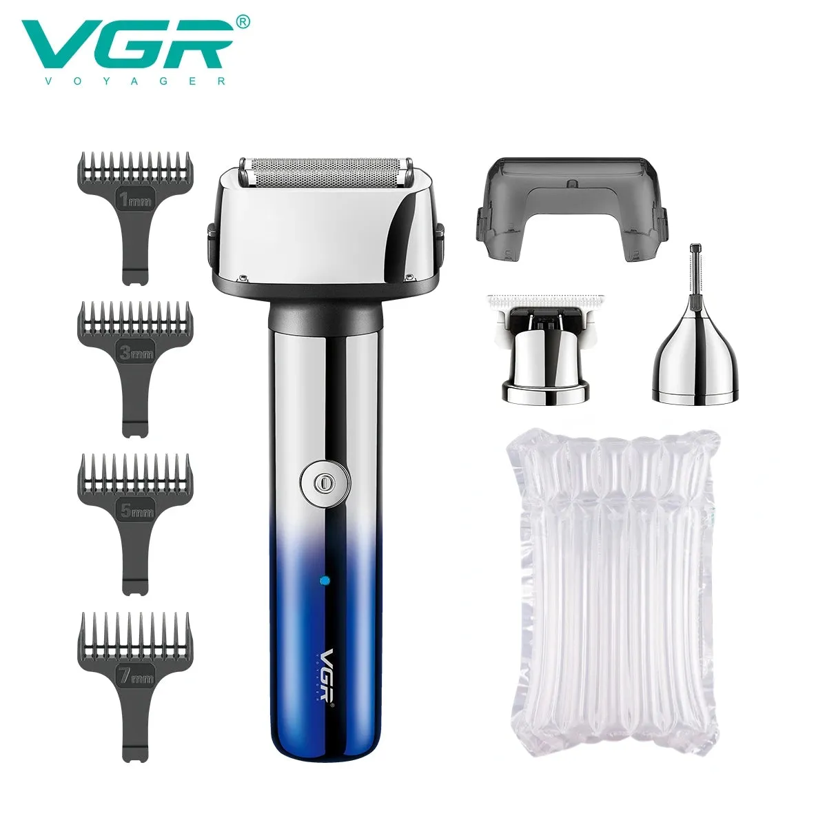 Vgr 3 In 1 Foil Shaver With Led Display