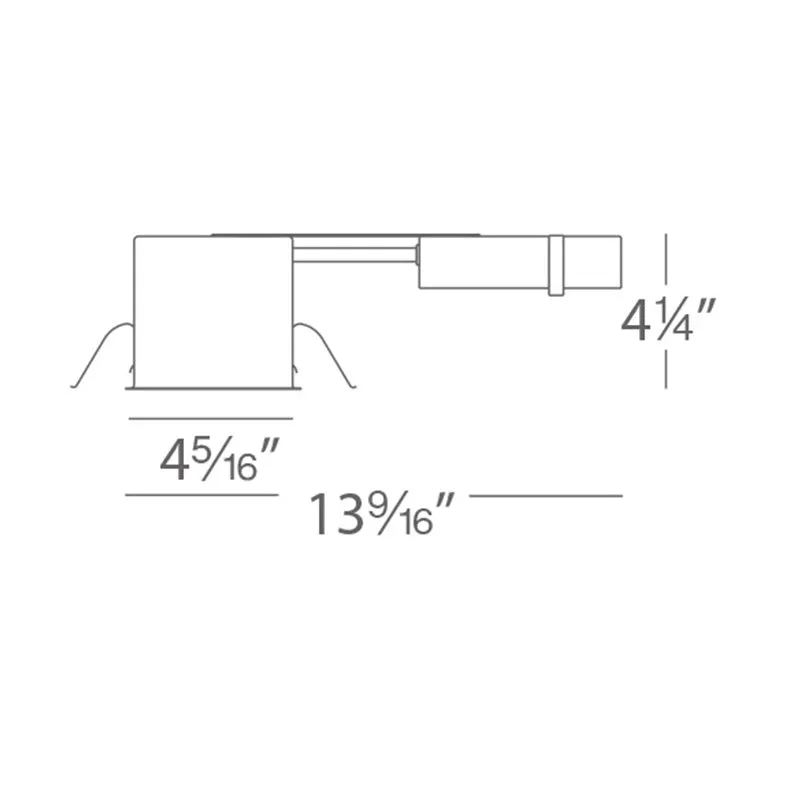 WAC HR-8401E 4" Low Voltage Remodel Non-IC Housing