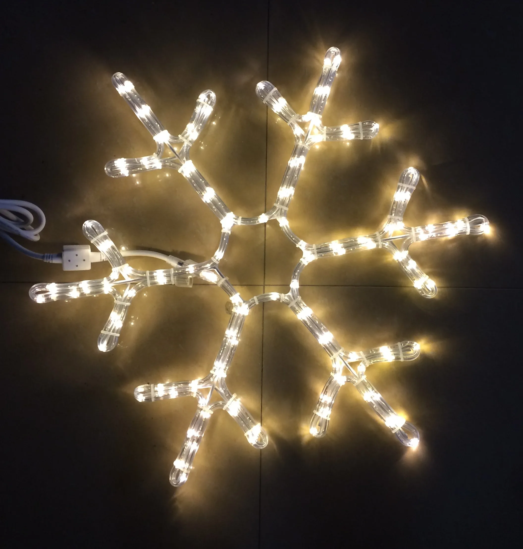 Warm White LED 48" Snowflake