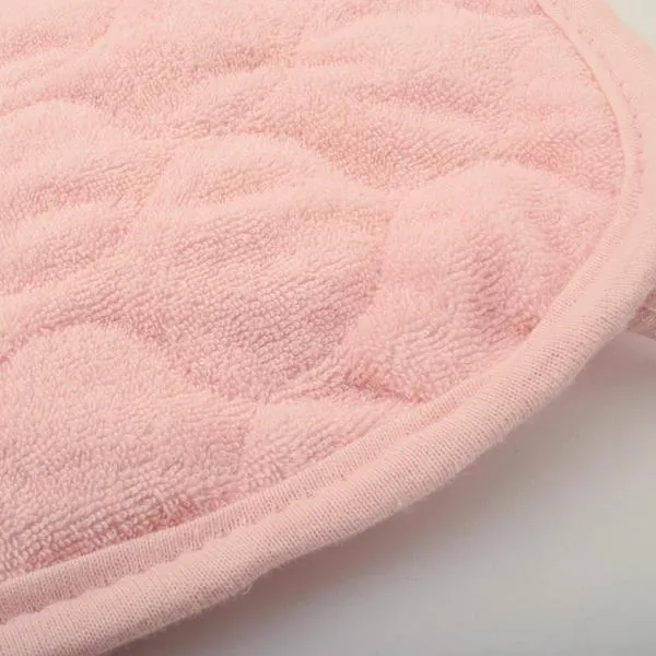 Waterproof Quilted Sheet Saver Pad For Baby Crib-Pink