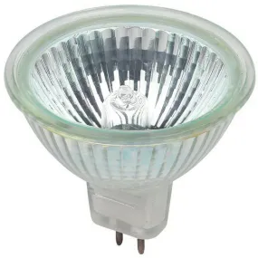 Westinghouse 0455600 50 Watt Halogen MR16 Low Voltage Flood Clear - 3050 Kelvin - Cool White - 510 Lumens - GU5.3 Base - 12 Volt - Box