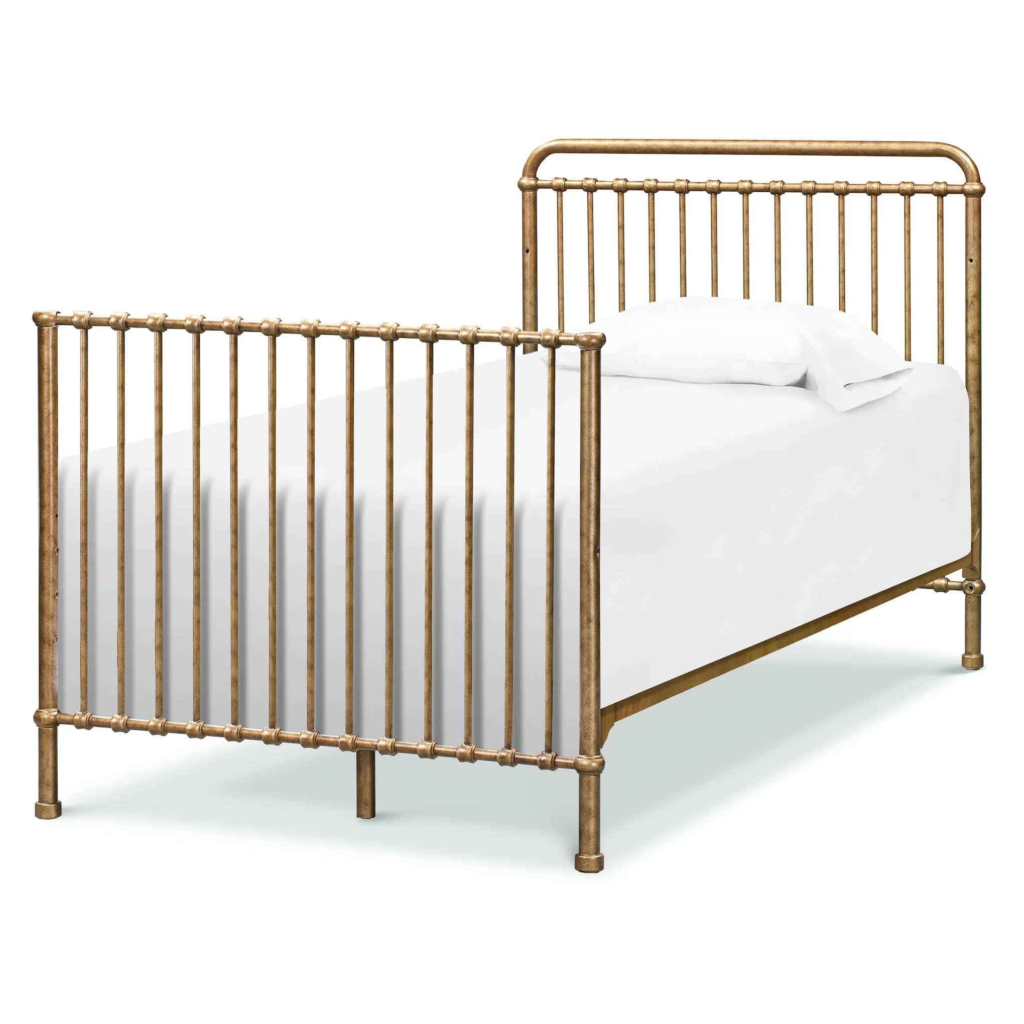 Winston 4-in-1 Convertible Mini Crib - Vintage Gold